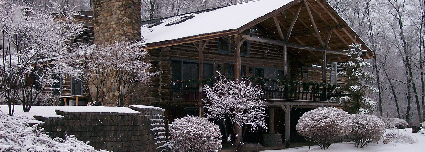 chalet of canandaigua covered in snow